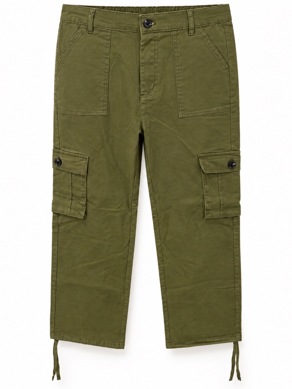 Women’s Olive Cargo Pants - Classic Utility Style